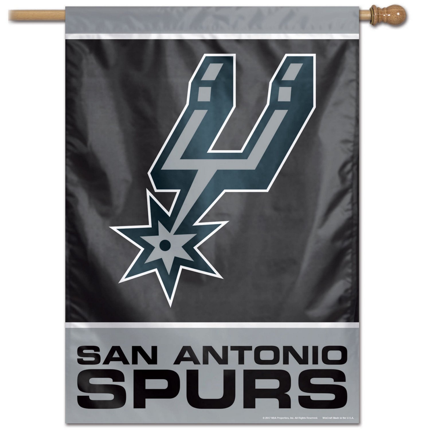 WinCraft San Antonio Spurs 28" x 40" Single-Sided Vertical Banner                                                                - view number 1